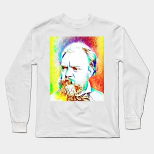 Antonín Dvořák Colourful Portrait | Antonín Dvořák Artwork 10 Long Sleeve T-Shirt